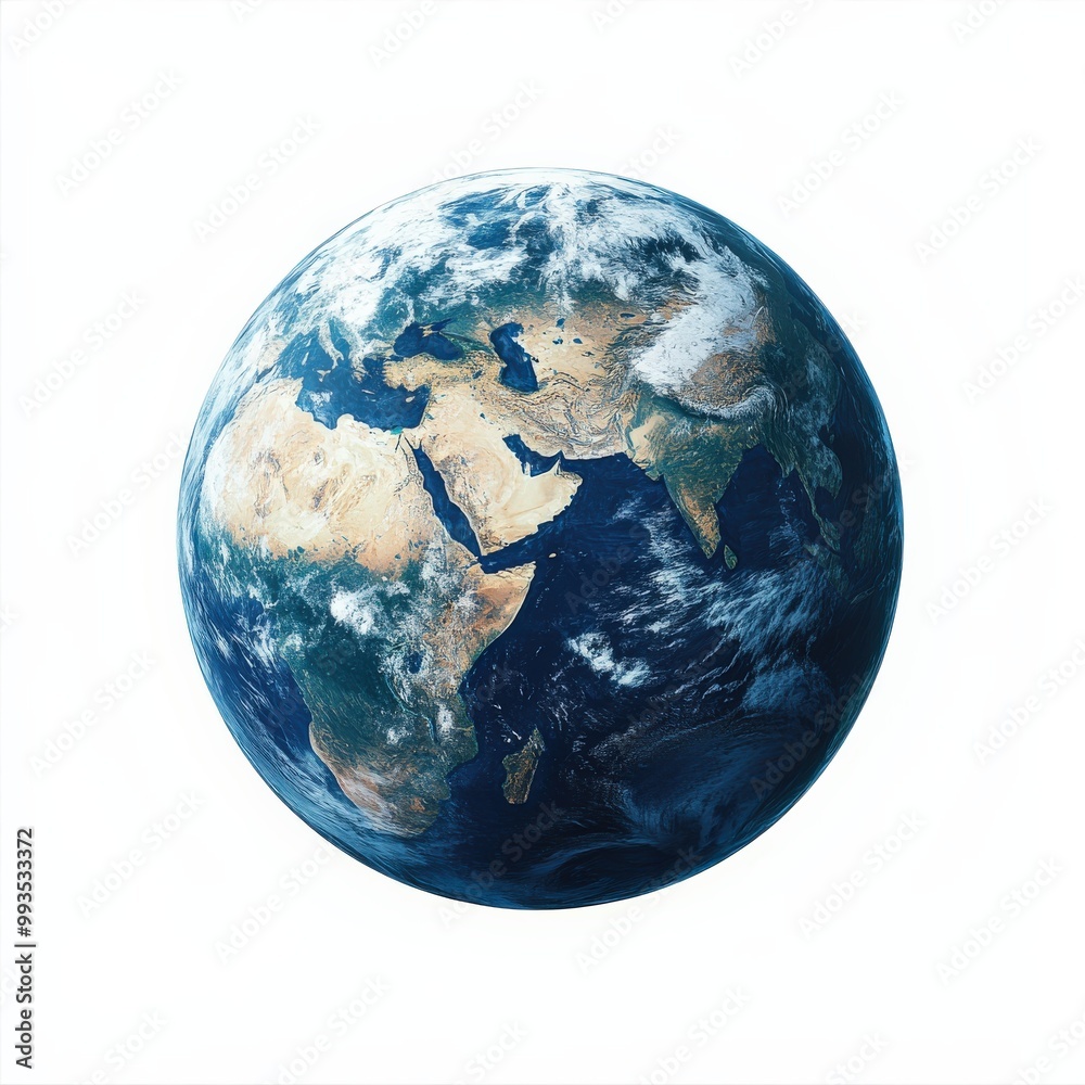 Realistic Earth horizon expanding across