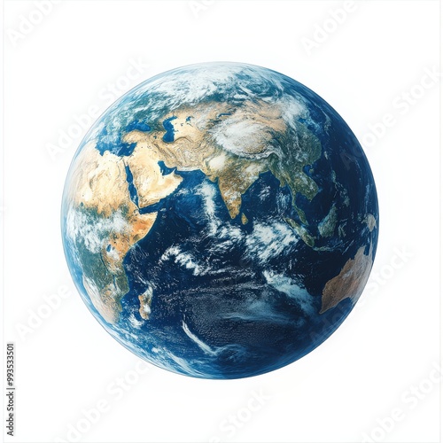Realistic Earth horizon expanding across