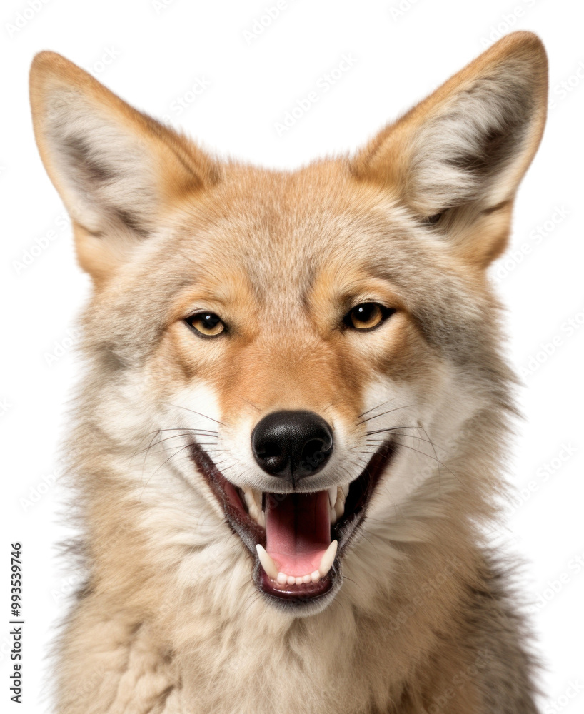 PNG Smiling coyote mammal animal wolf. PNG Smiling coyote mammal animal wolf.