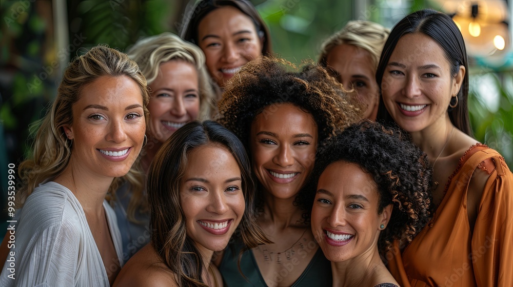 A lively group of smiling women gathering in a vibrant outdoor setting, showcasing friendship, positivity, and the joy of shared experiences under natural light. A lively group of smiling women gathering in a vibrant outdoor setting, showcasing friendship, positivity, and the joy of shared experiences under natural light.