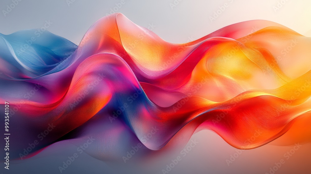 Colorful Waves of Light and Texture in Motion Colorful Waves of Light and Texture in Motion