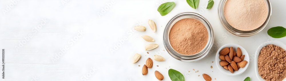 Cricket Protein Powder Sustainable Insect-Based Alternative for Health-Conscious Consumers - Fresh Nuts and Seeds Highlighting Nutritional Benefits Cricket Protein Powder Sustainable Insect-Based Alternative for Health-Conscious Consumers - Fresh Nuts and Seeds Highlighting Nutritional Benefits