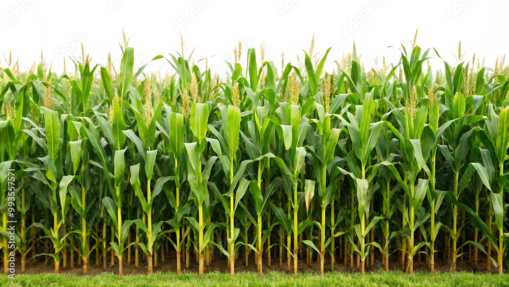 cornfield isolated on white background cornfield isolated on white background