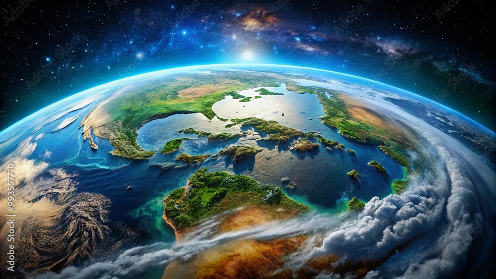 Stunning Flat Earth Imagery Captured from Space with Vivid Colors and Unique Geographical Features Stunning Flat Earth Imagery Captured from Space with Vivid Colors and Unique Geographical Features