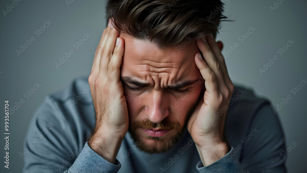 A young man expressing frustration while seated in a dimly lit room, showcasing deep emotion and contemplation on a difficult day A young man expressing frustration while seated in a dimly lit room, showcasing deep emotion and contemplation on a difficult day