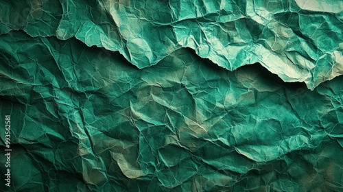 Wallpaper Mural Crumpled Green Paper Texture: Abstract Background for Creative Designs Torontodigital.ca