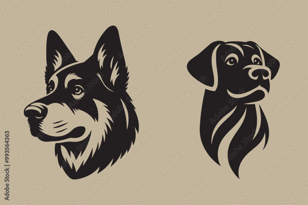 Dog vector and image Dog vector and image