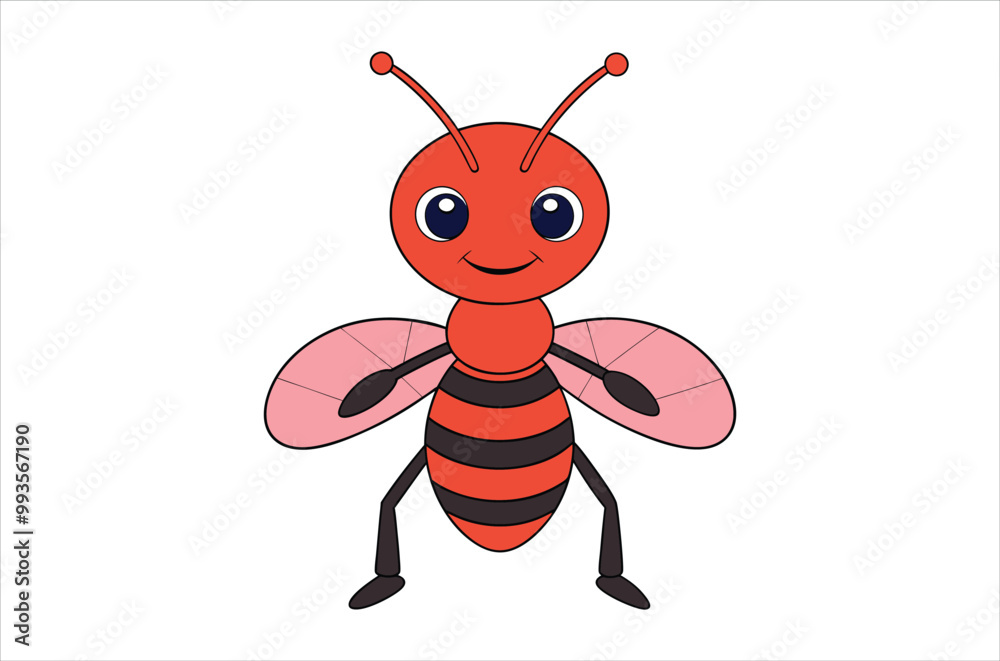 Fototapeta premium ant vector, icon vector illustration, ant silhouette of a ant isolated on a white background, eps, png, svg,vector,