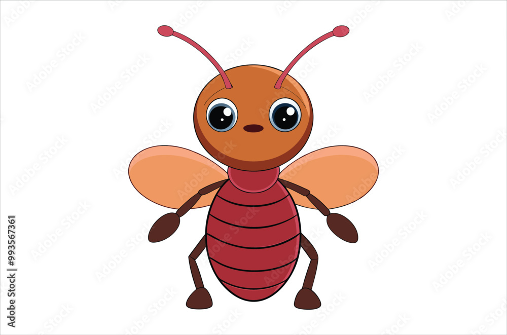Fototapeta premium ant vector, icon vector illustration, ant silhouette of a ant isolated on a white background, eps, png, svg,vector,