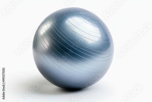 Premium Quality Exercise Ball for Fitness Training and Home Workouts isolated on White Background