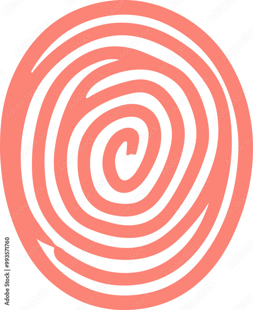 Abstract Coral Fingerprint with Spiraling Lines Abstract Coral Fingerprint with Spiraling Lines