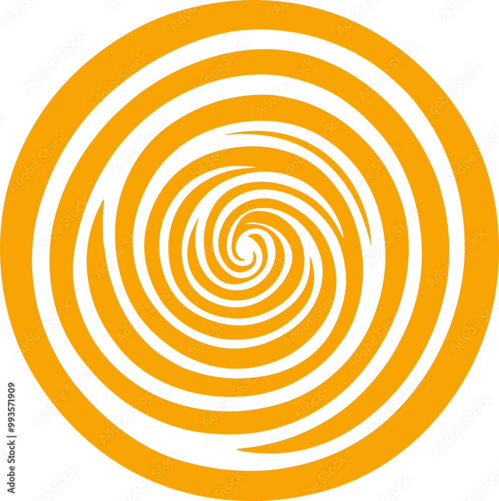 Vibrant Spiral Design in Yellow and White Vector Style Vibrant Spiral Design in Yellow and White Vector Style