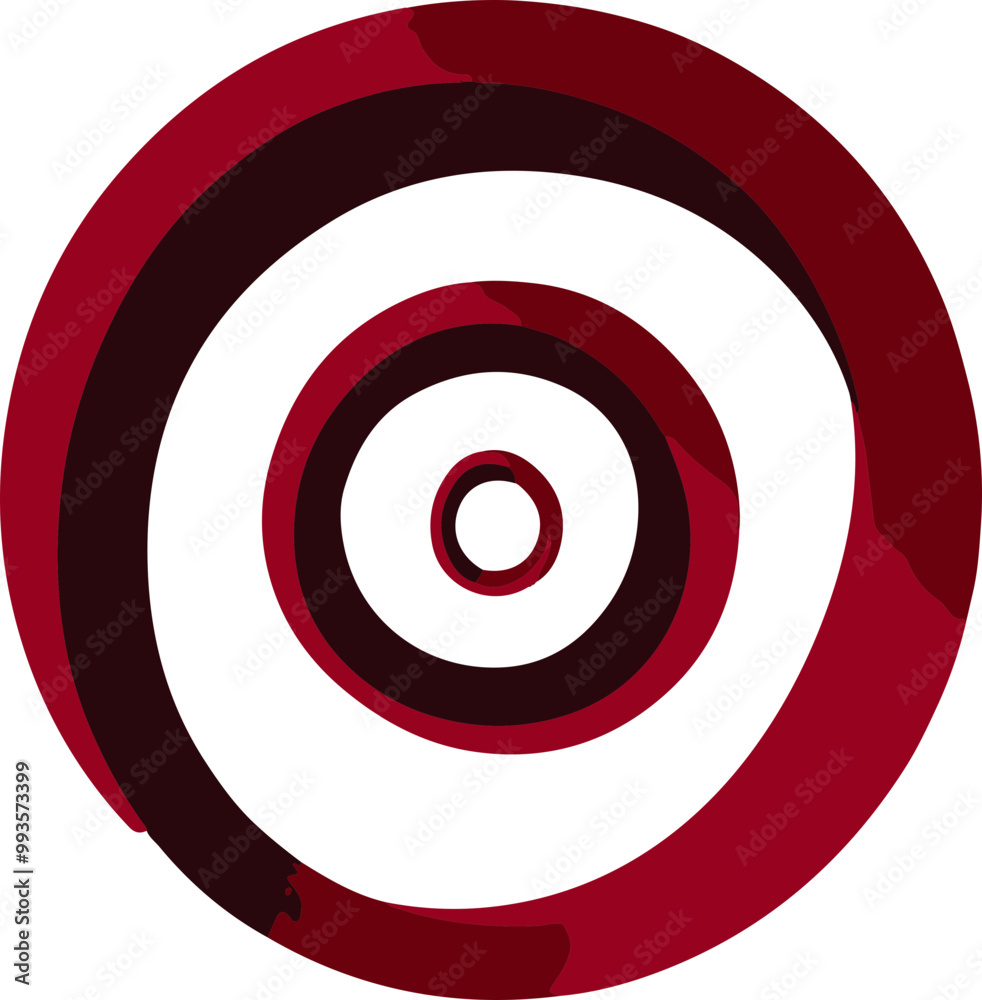 Abstract Vector Swirling Circles in Red Tones Abstract Vector Swirling Circles in Red Tones