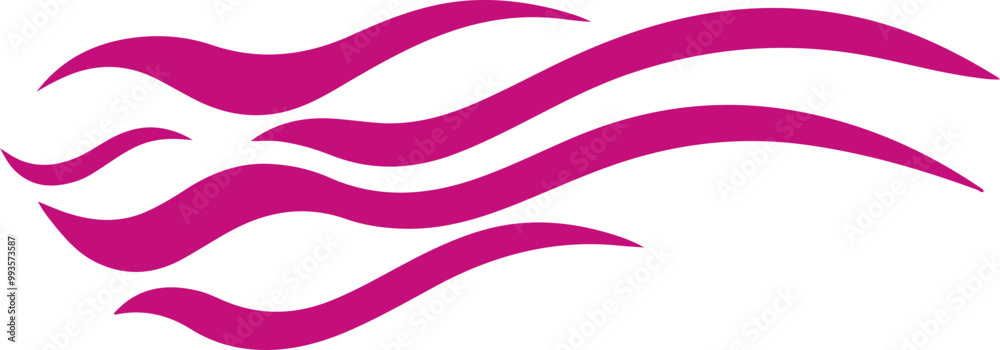 Flowing Pink Waves Abstract Vector Design Flowing Pink Waves Abstract Vector Design