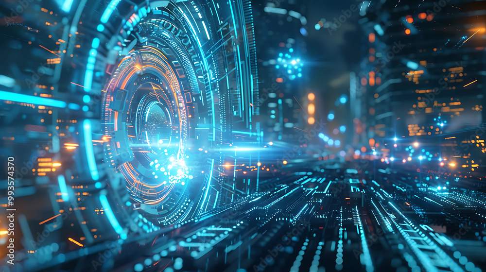 Obraz premium future technology