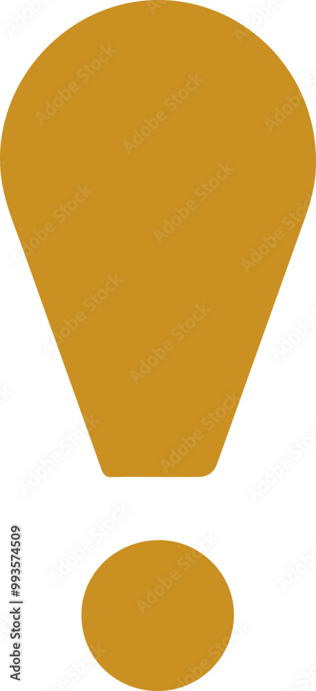 Fototapeta premium Vector Graphic of a Bold Exclamation Mark Icon