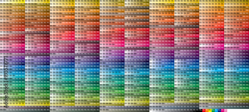CMYK Coated Colour Chart 1300mm x 585mm
