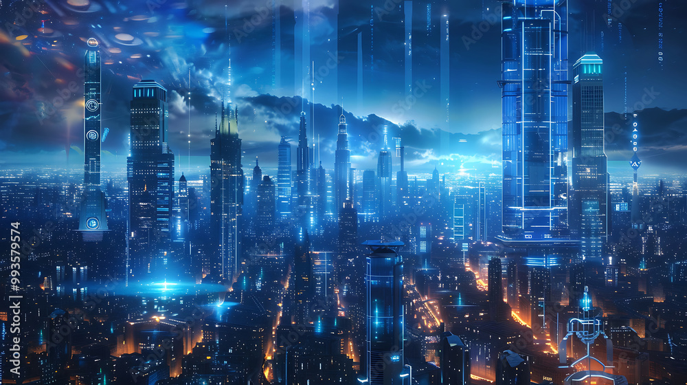 Fototapeta premium future technology