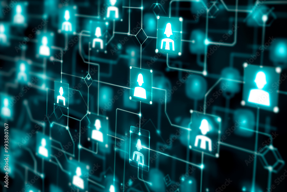 Digital Network of Connected People Digital Network of Connected People