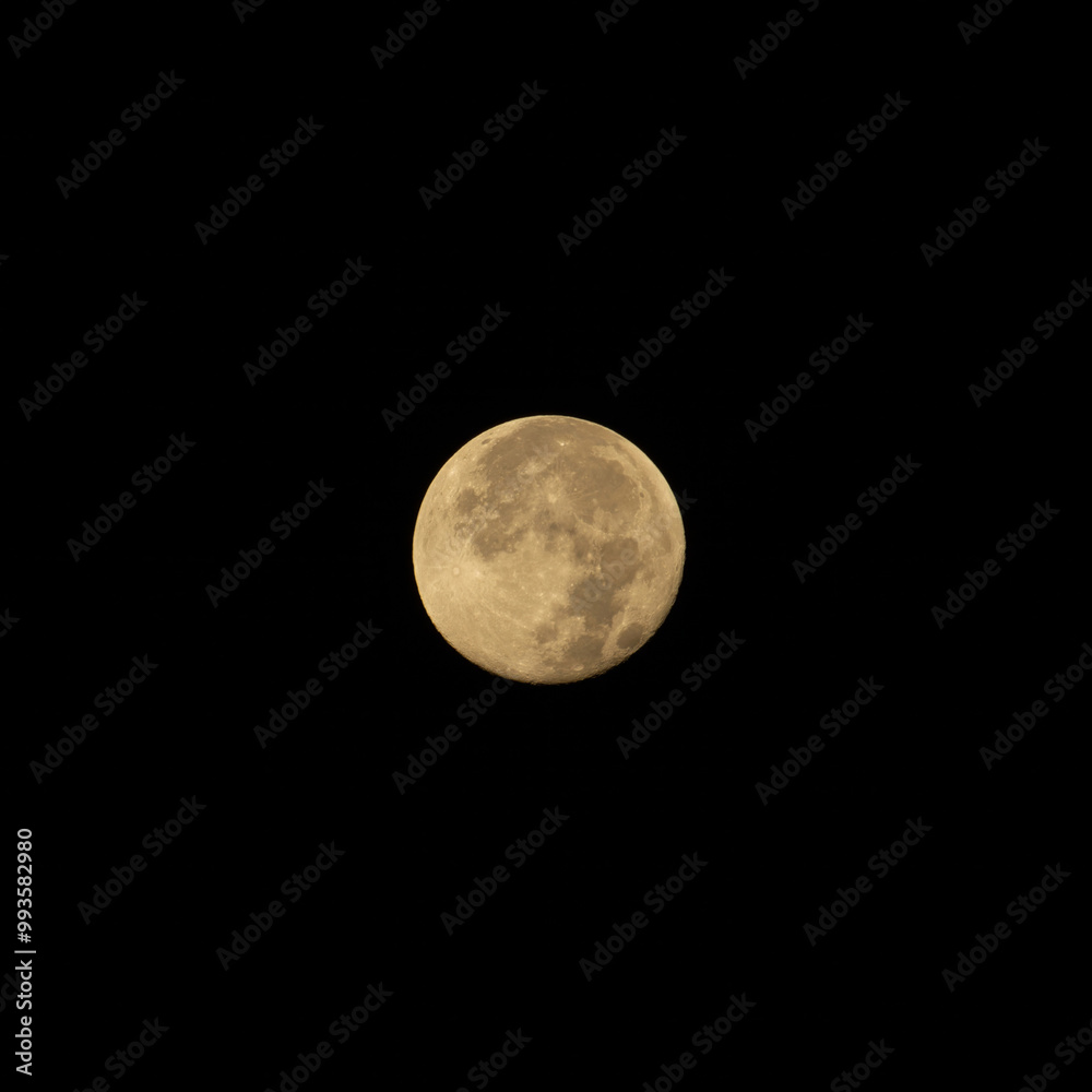 The moon in the night sky. The moon in the night sky.