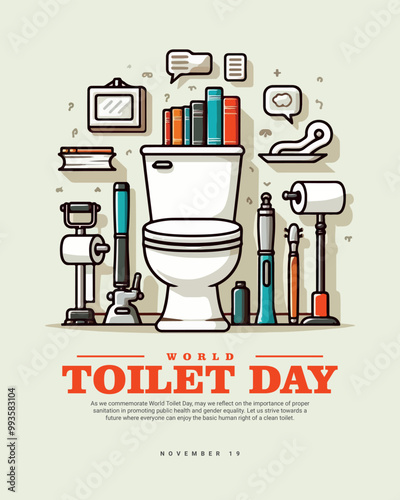 World Toilet Day social media post banner template