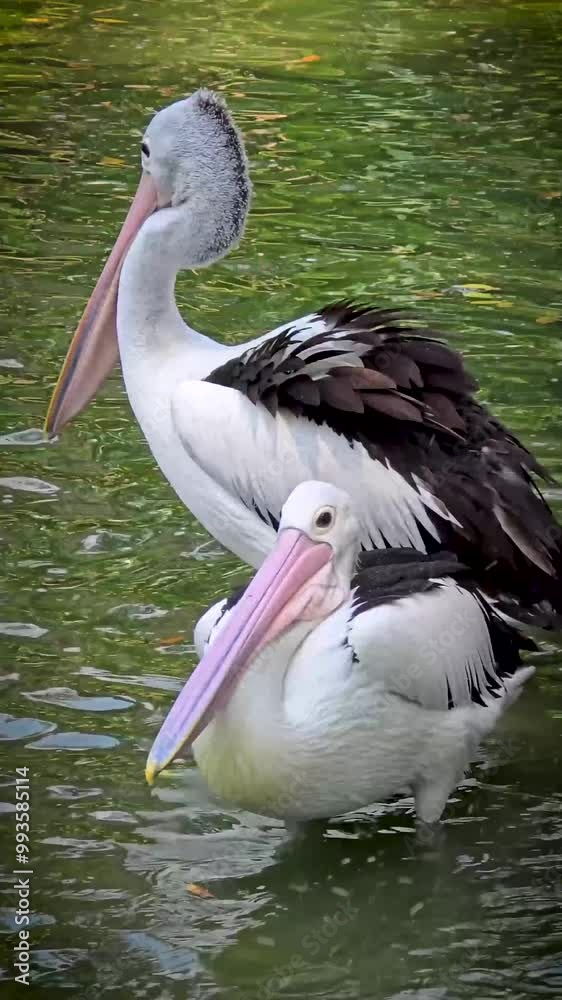 wonderful bird Pelicans, this bird with the latin name Pelecanus conspicillatuas has a pouched beak, and that is its characteristic, among other birds, pelicans have the longest beaks wonderful bird Pelicans, this bird with the latin name Pelecanus conspicillatuas has a pouched beak, and that is its characteristic, among other birds, pelicans have the longest beaks