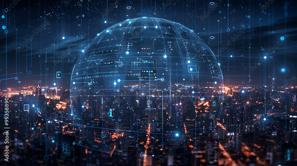 Fototapeta premium futuristic scene