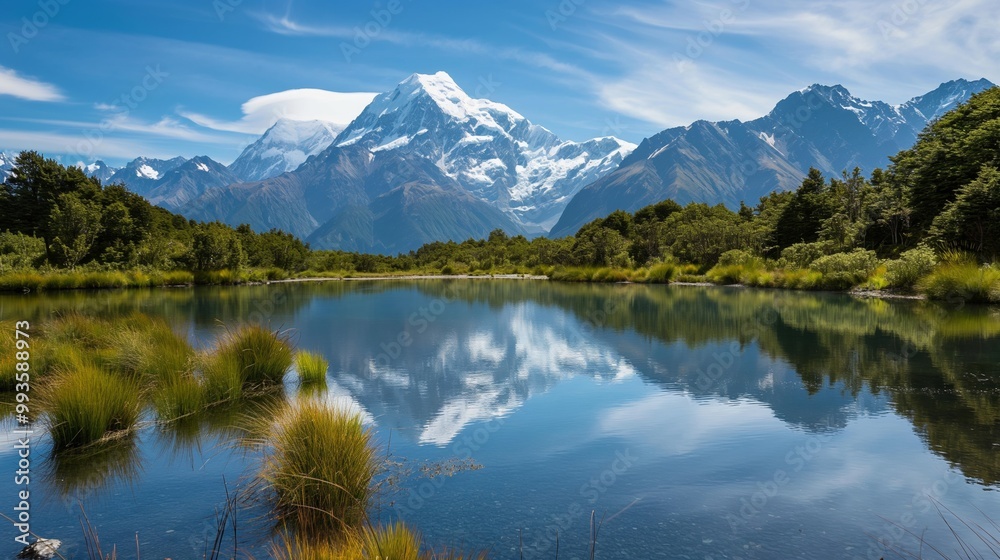 Fototapeta premium nice landscape view of mountains