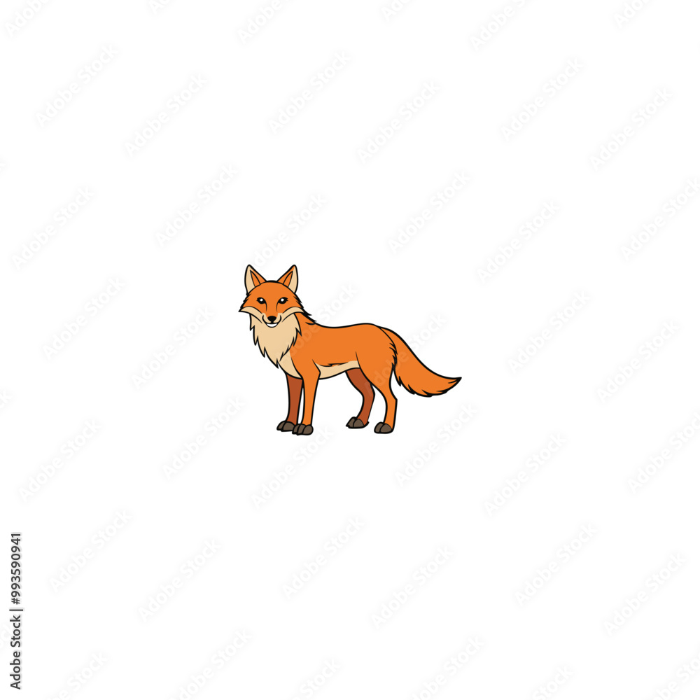 red fox isolated on white red fox isolated on white