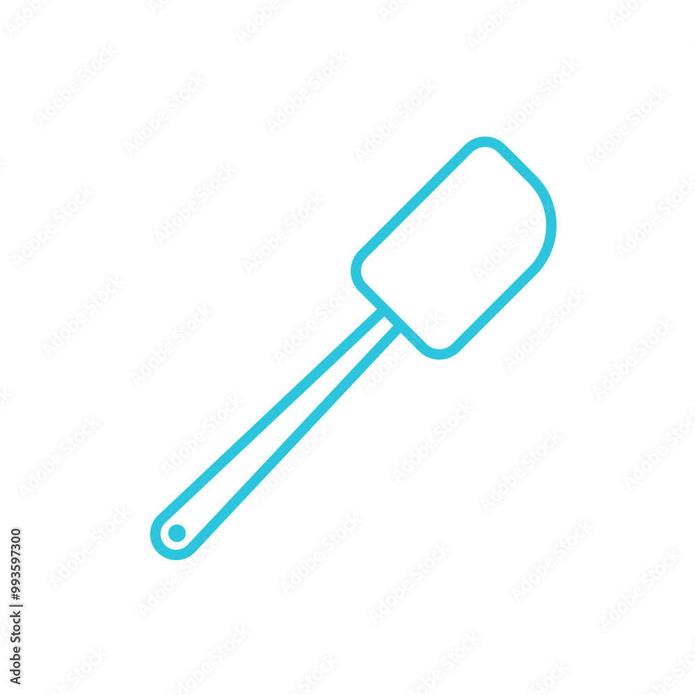 Baking spatula icon. Isolated on white background. From blue icon set. Baking spatula icon. Isolated on white background. From blue icon set.