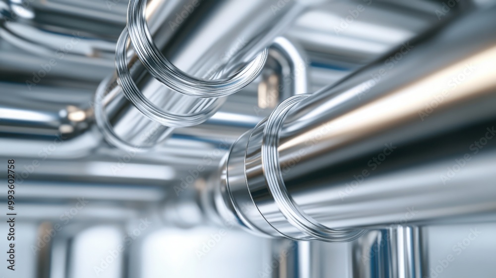clean, modern pipe system with smooth, minimalistic lines clean, modern pipe system with smooth, minimalistic lines