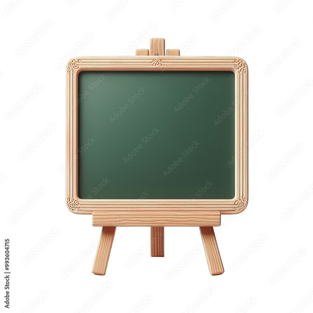Green chalkboard isolated on transparent background Green chalkboard isolated on transparent background
