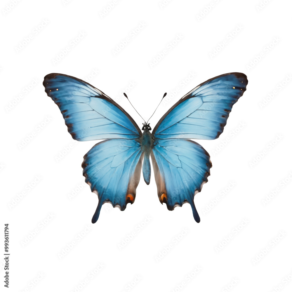 Obraz premium blue butterfly ,isolated on white background , transparent png image