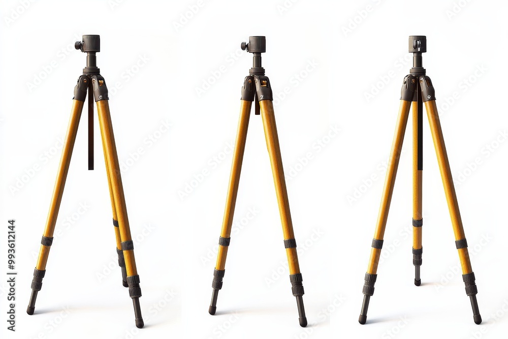 Premium Quality Tripod Image for Photography and Equipment Showcase isolated on White Background Premium Quality Tripod Image for Photography and Equipment Showcase isolated on White Background