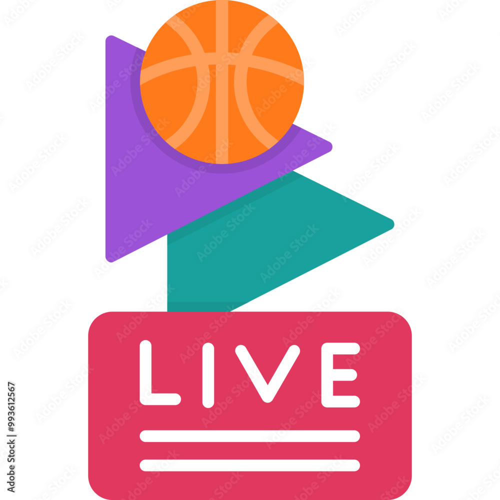 Basketball Live Streaming Icon Basketball Live Streaming Icon
