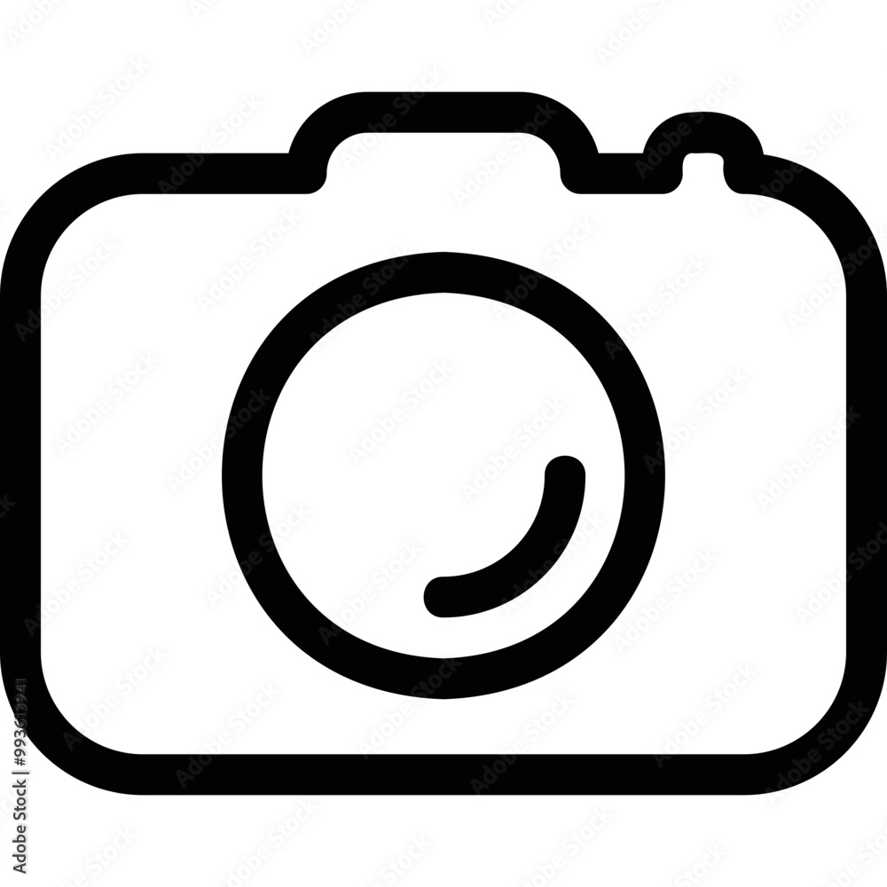 Simple vector icon photo camera Simple vector icon photo camera