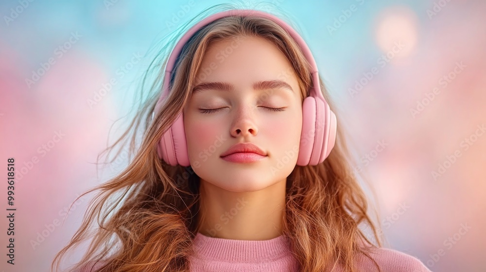 Find Inner Peace with Music Woman Relaxing with Headphones, Eyes Closed, Deep Breathing, Serenity, Joyful Mind, Calm, Tranquility, Meditation Music, Mindfulness, Relaxation Techniques, Stress Relief Find Inner Peace with Music Woman Relaxing with Headphones, Eyes Closed, Deep Breathing, Serenity, Joyful Mind, Calm, Tranquility, Meditation Music, Mindfulness, Relaxation Techniques, Stress Relief
