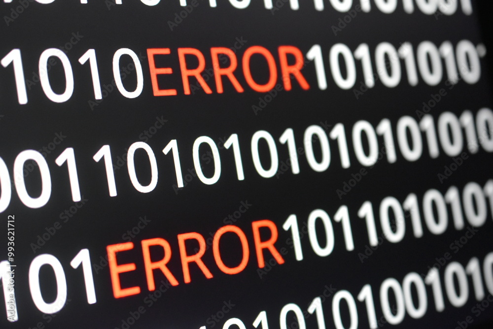 The image contains binary code lines with the words The image contains binary code lines with the words