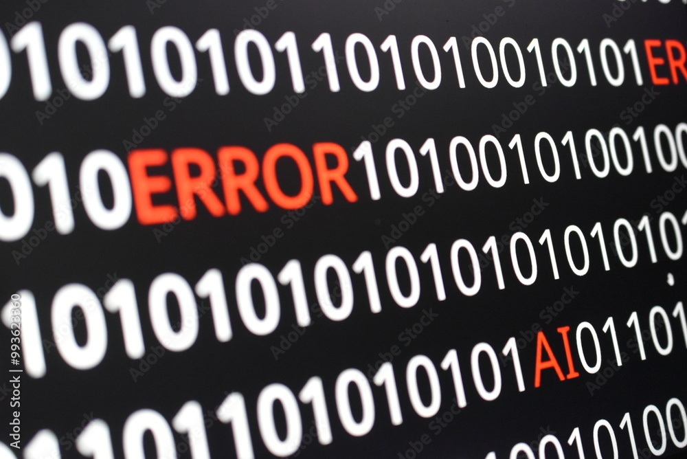 The image contains binary code lines with the words The image contains binary code lines with the words