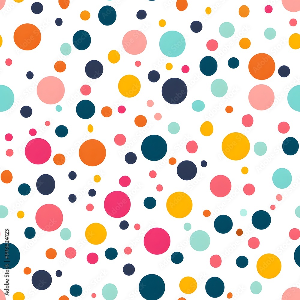 Colorful Polka Dot Pattern Colorful Polka Dot Pattern