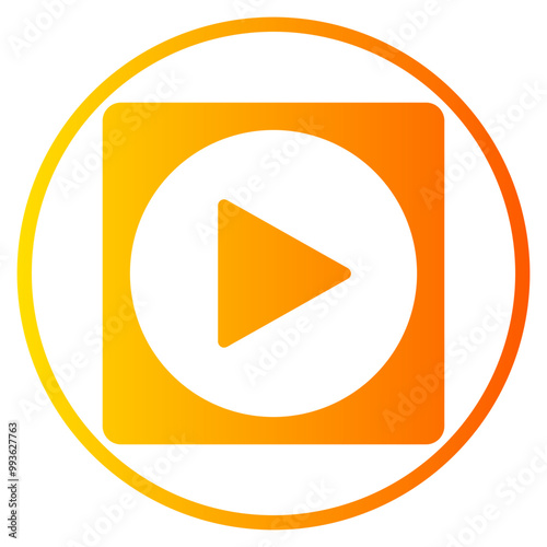 Free Download play button gradient icon - GFXLoad