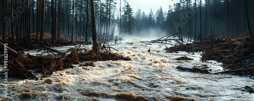 Raging Floodwaters Surge Th...
