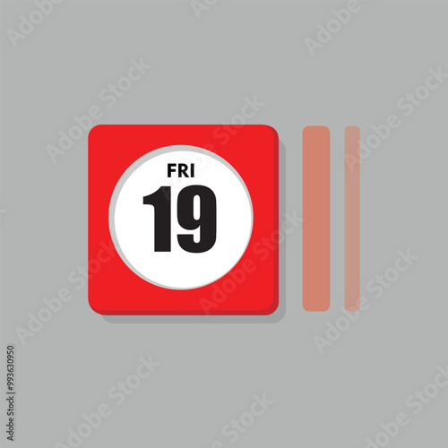 calender icon, 19 friday icon