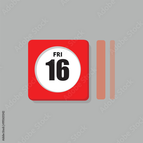 calender icon, 16 friday icon