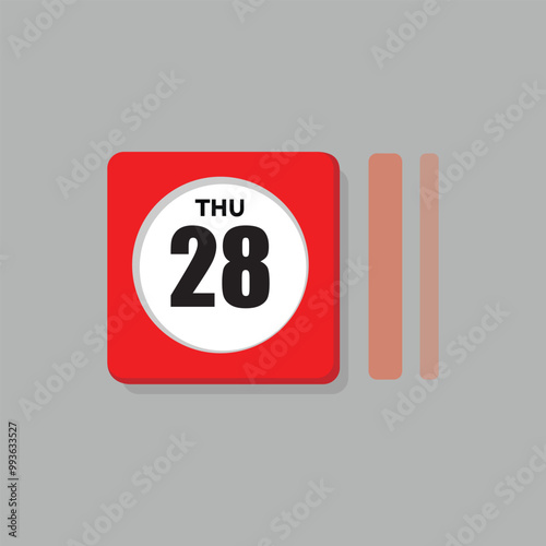 calender icon, 28 thursday icon