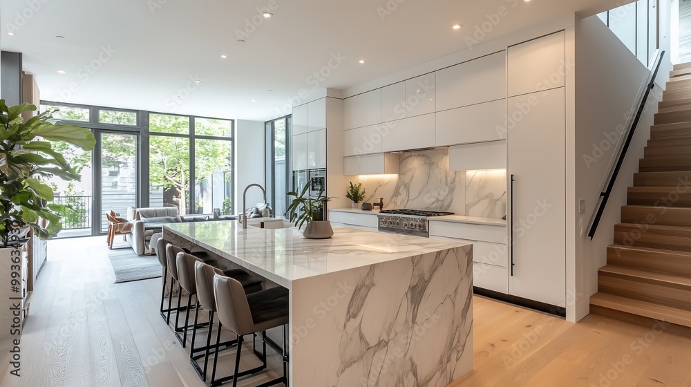 Obraz premium Modern simple kitchen design