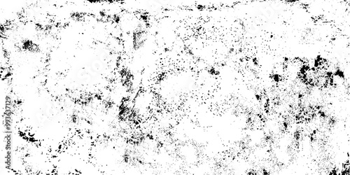 Distressed black texture. Dark grainy texture on white background. Dust overlay textured.  Grunge design element.