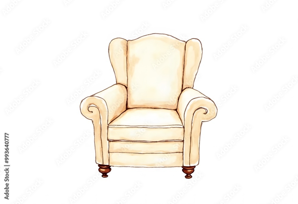 Stylish beige leather sofa on white background
Stylish beige leather sofa on white background
