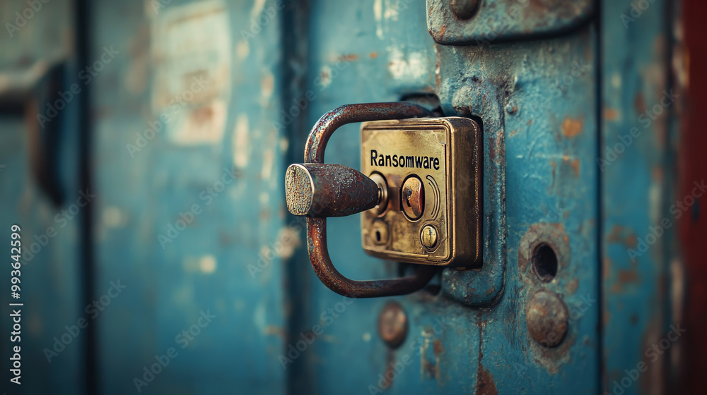 A digital lock is being cracked open by a dangerous program called A digital lock is being cracked open by a dangerous program called