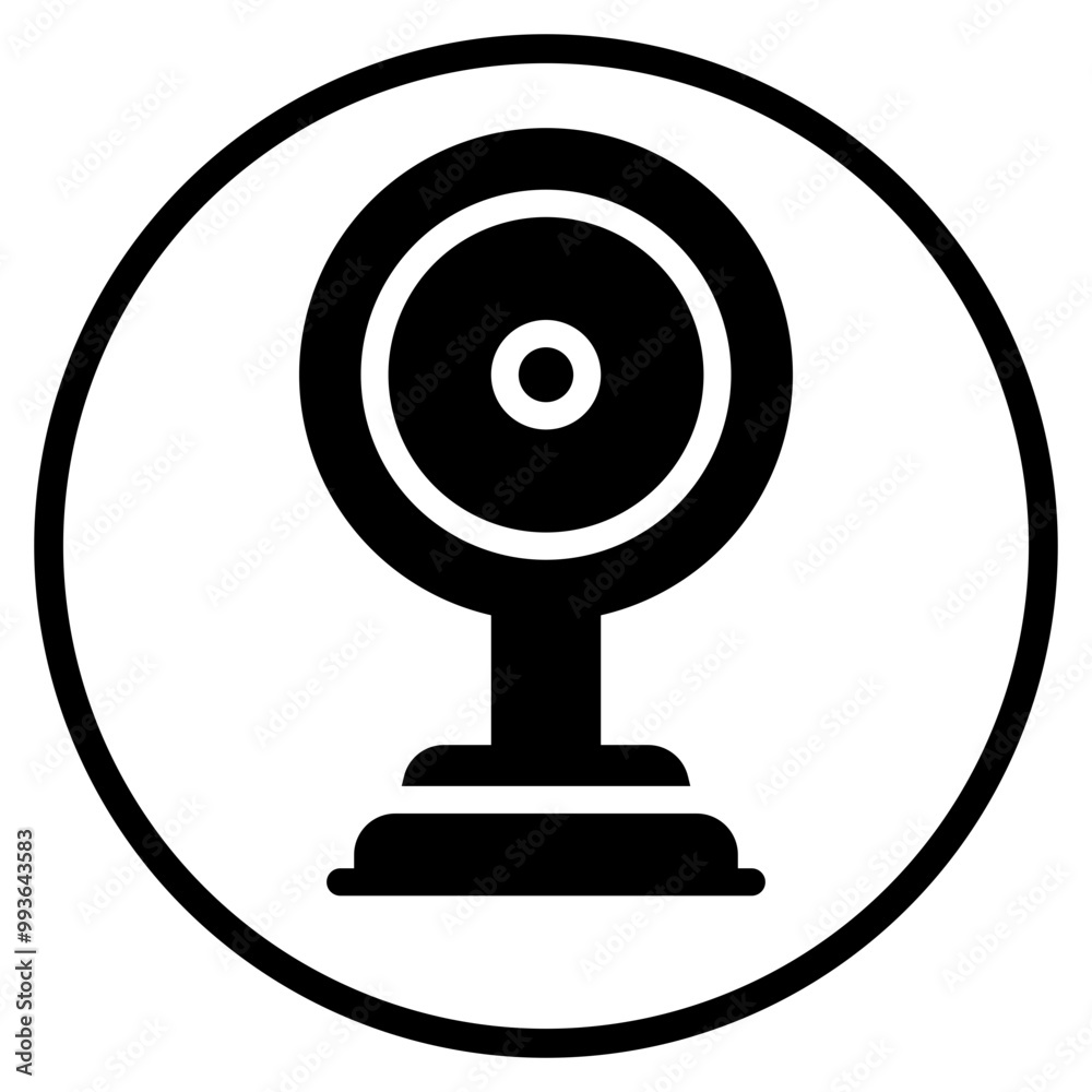 webcam glyph icon